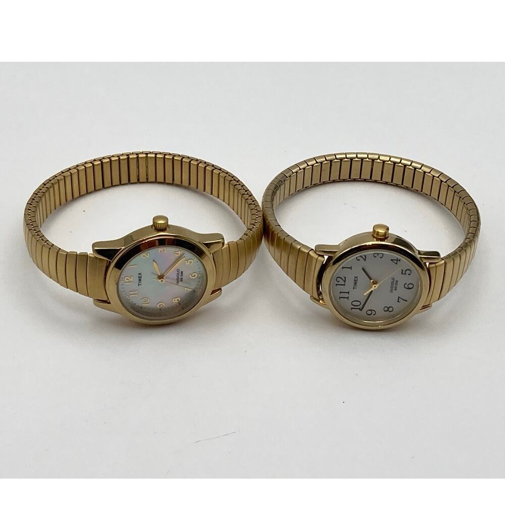 Two Timex Indiglo Women's Watches 25mm - Fresh Batteries - Expandable WR - Picture 8 of 15